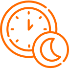 Midnight or early-morning bookings. Midnight or early-morning bookings.